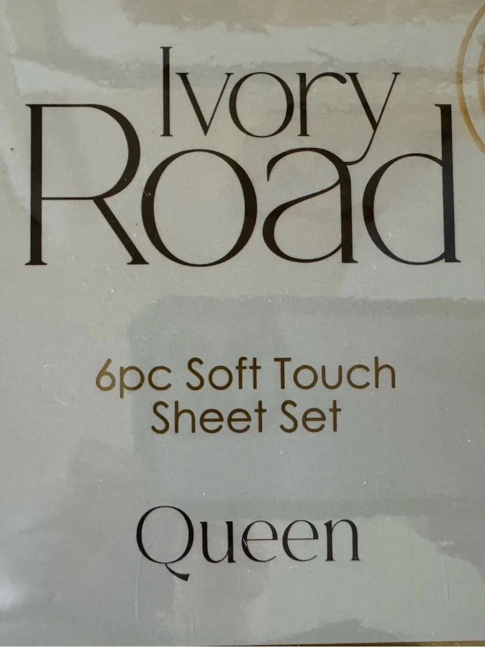 Ivory Road 6pc Soft Touch Sheet Set - Queen - Beige and White